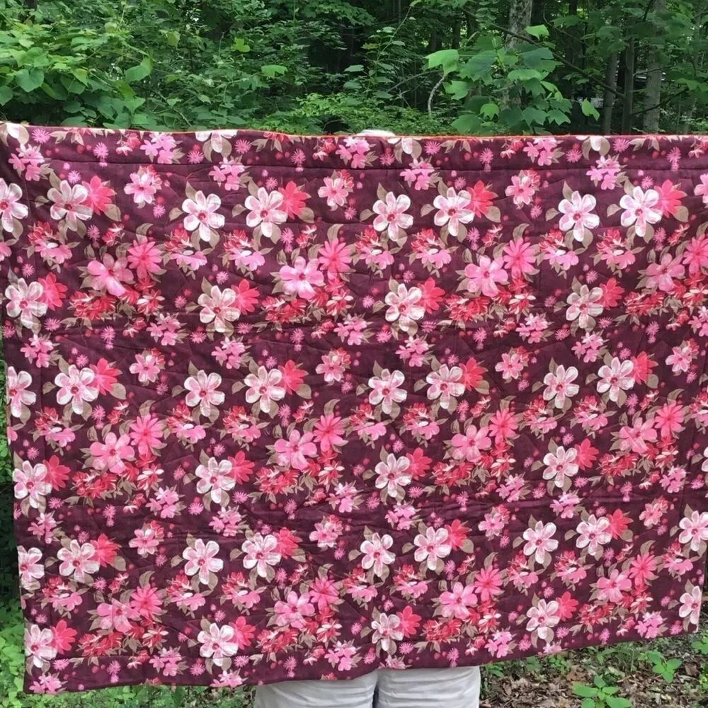 NWT. Hand Crafted Quilted Fall Colors Quilt